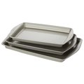 Rachael Ray Rachael Ray 47683 Nonstick Bakeware Cookie Pan Set - 3 Piece - Silver 47683